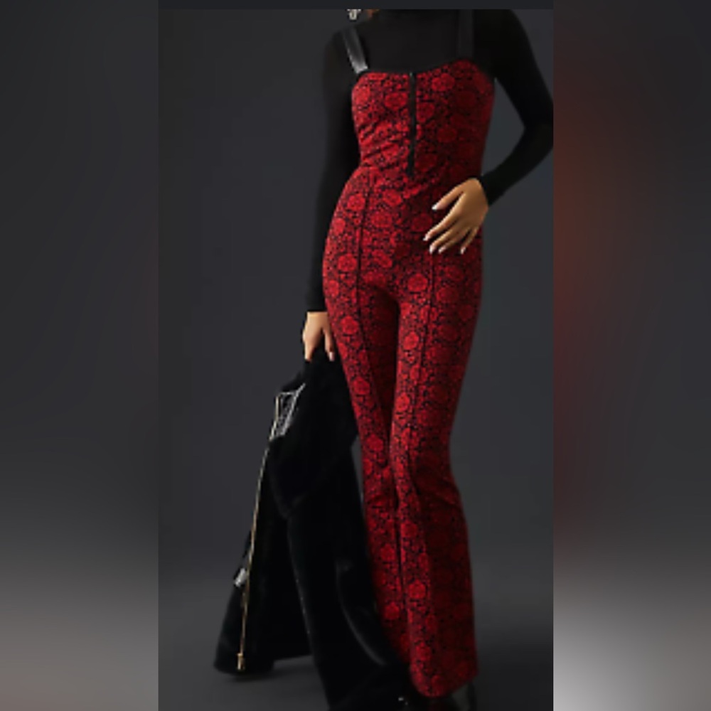 Red jumpsuit -Maeve brand size small